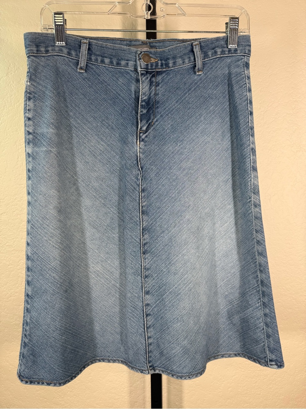 Onion A-Line Denim Y2K Stretch USA Made Skirt Size 7